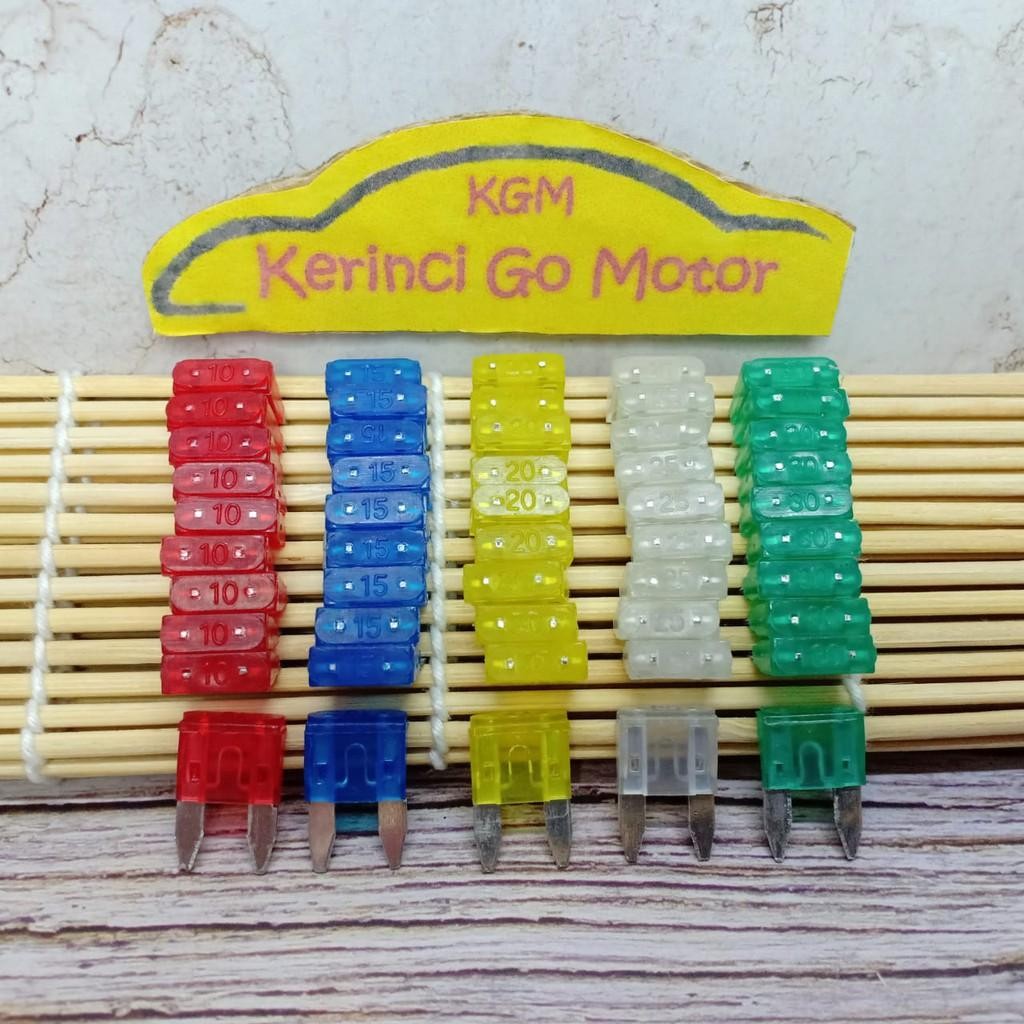 Tasya* Sekring Fuse Dx Mini - Skring Tancap - Sekring Mini Tusuk - Sekring Mobil Motor