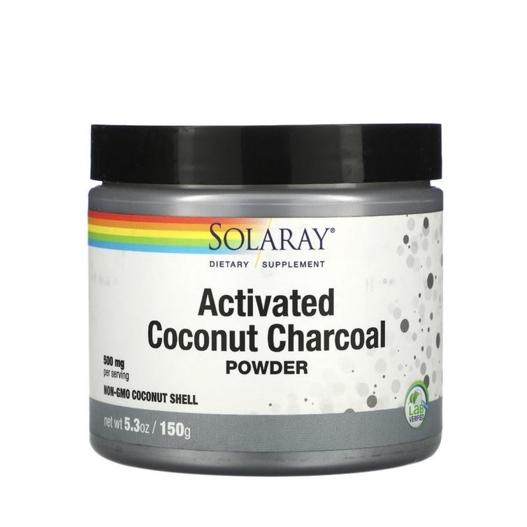 

Solaray Activated Coconut Charcoal Powder 500 Mg 150 G