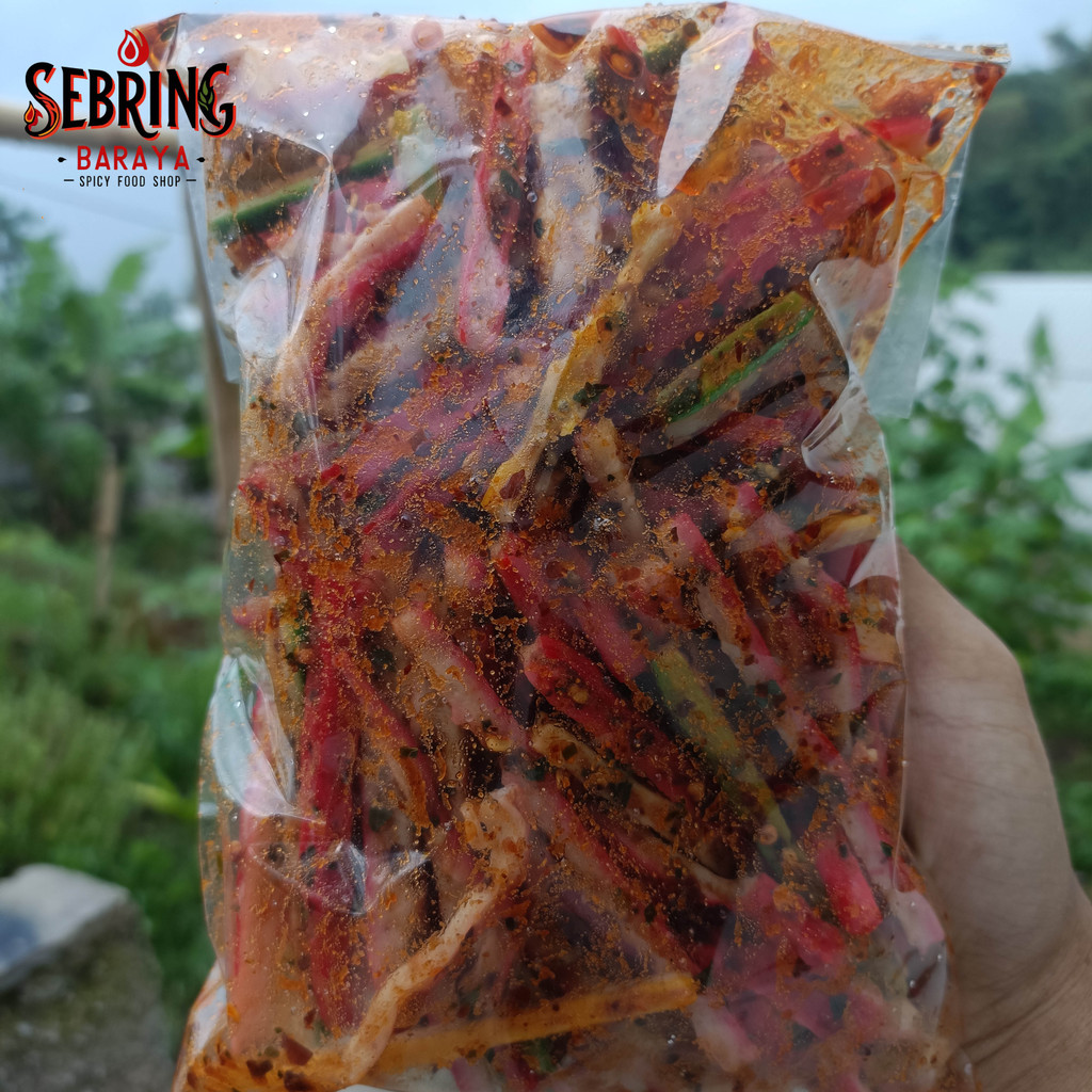 

kerupuk seblak beton kering Pedas Daun Jeruk lada cikruh nampol - Sebring Baraya