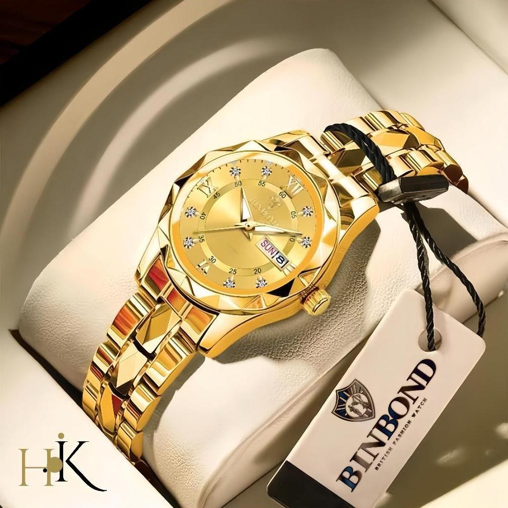 COD Jam Tangan BINBOND Terbaru 2025 Jam Tangan Rantai Wanita Kekinian Original Stainless Teel