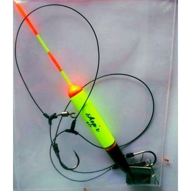 Rakitan Pancing Ikan Bawal 3 Cabang Mata Kail No 5