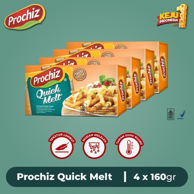 

Sale Keju Prochiz Quick Melt 160 Gr Paket 4 Pcs - Sale