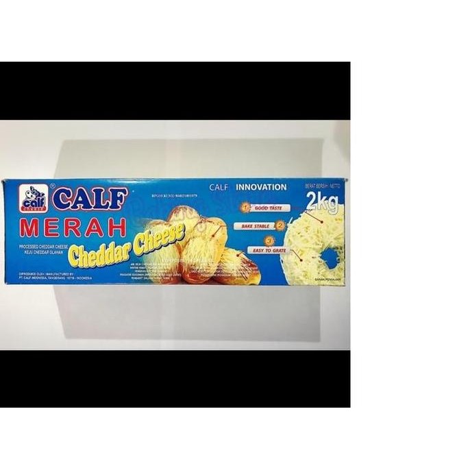 

Grosir Keju Cheddar Cheese Calf Merah 8X2Kg - Gosend / Grab Only!!!!