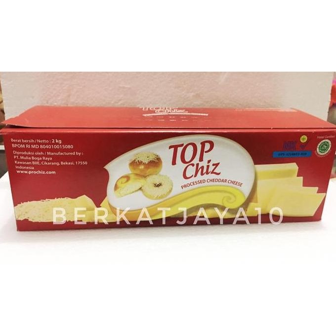 

Grosir Murah Keju Top Chiz Cheddar 2 Kg Halal