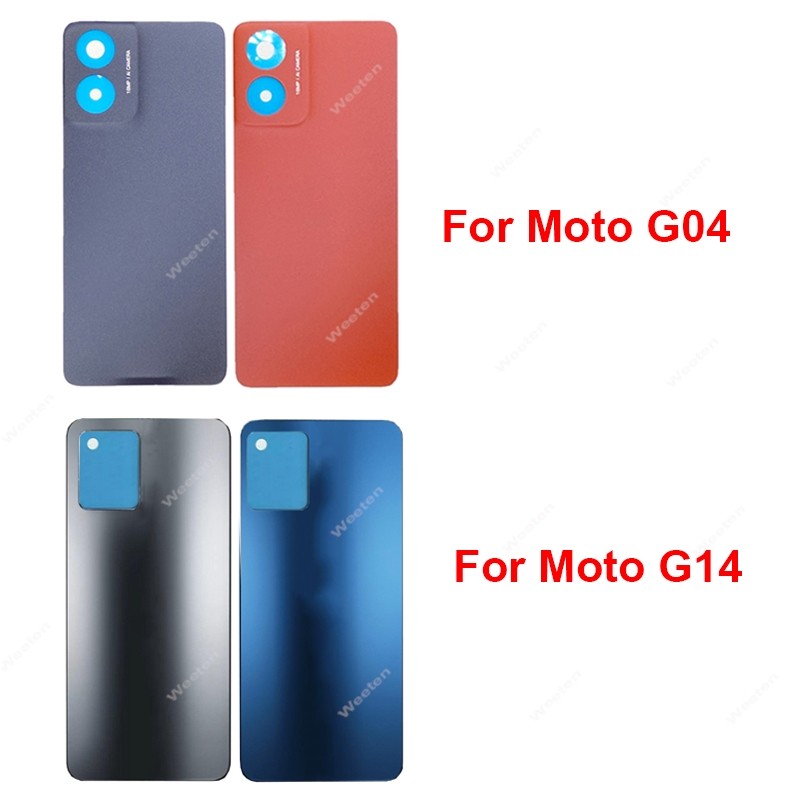 

Casing pintu baterai belakang untuk motorola moto g04 g14 casing baterai belakang casing penutup bel