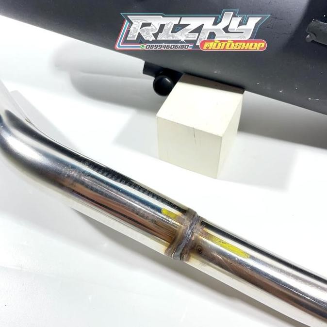 KNALPOT PCX CBU KONDOMAN + END MUFFLER THAILAND BAHAN STENLIS RZ PRO ;