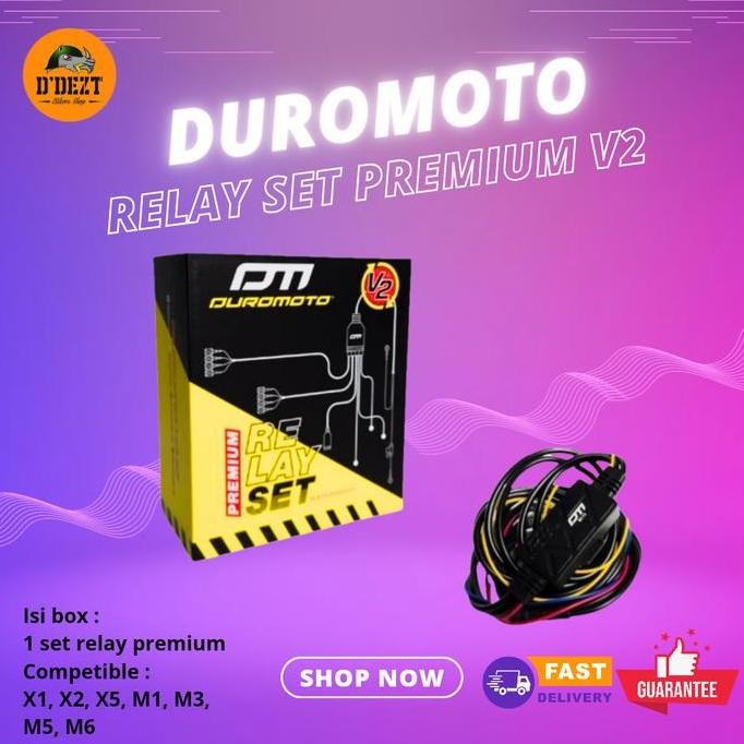DUROMOTO RELAYSET PREMIUM RELAY SET LAMPU TEMBAK RELAY DUROMOTO