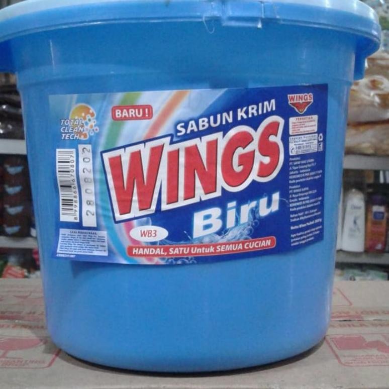 

Original Sabun Colek Krim Wings Biru 4850 Gram - Pembersih Serbaguna Ekonomis