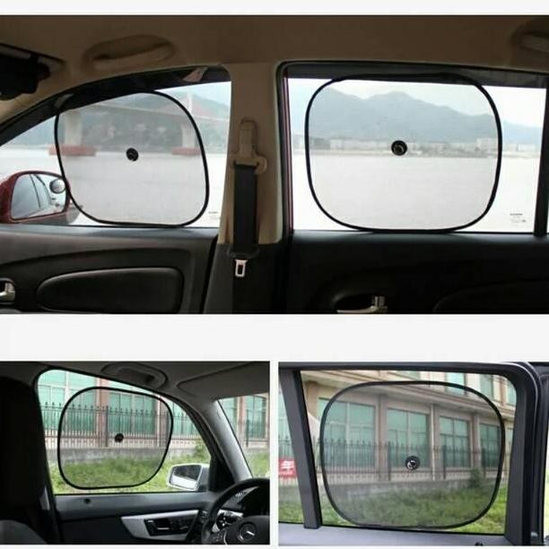 Terbaruu  2Pcs Pelindung Penutup Kaca Mobil Pintu Samping Anti Panas Silau Penahan Matahari Sun Shad