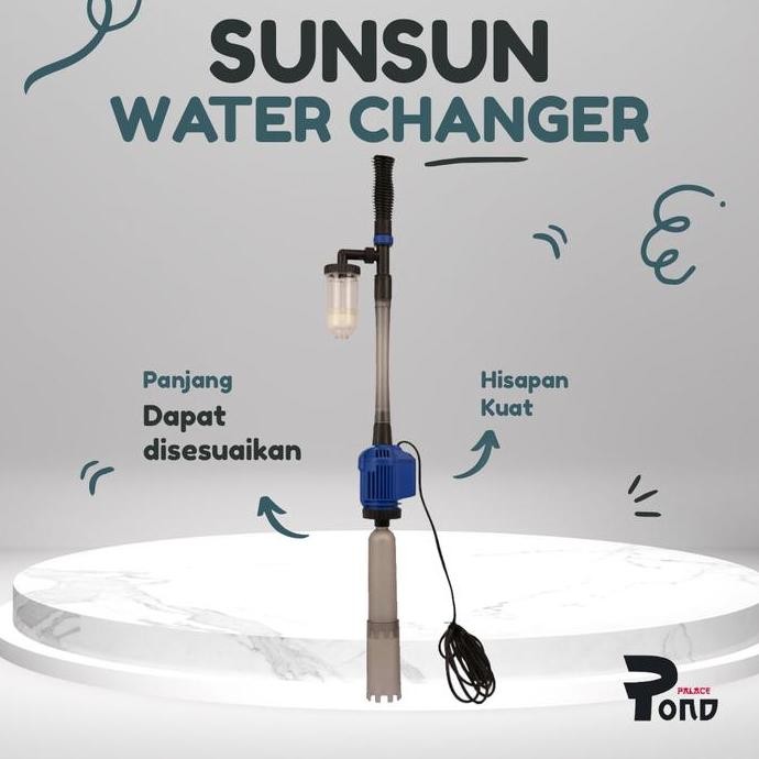 Vacum Cleaner Listrik Aquarium Sunsun Hxs02 Gravel Water Pump