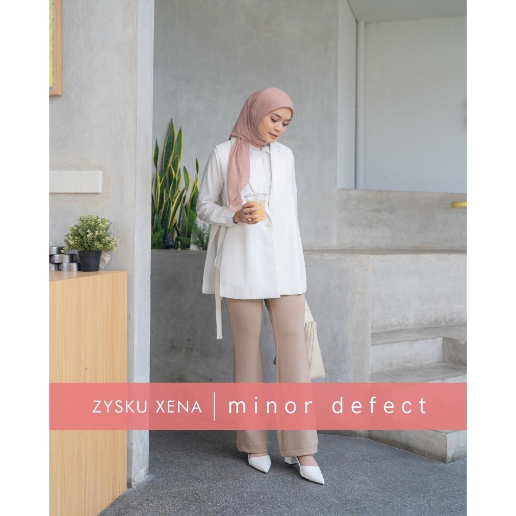 Alya Pants | Minor Defect | Zysku Xena |  Celana Panjang Kantor Wanita Flare Cutbray Scuba AST