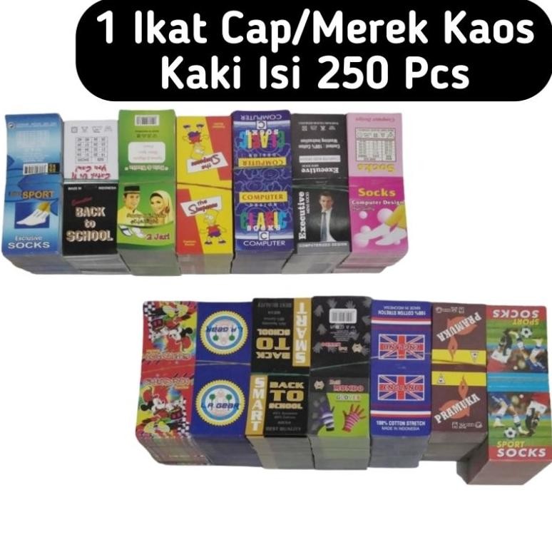 

Merek/Cap Kaos Kaki Isi 250 Pcs 20 Lusin Lebih 10 Lembar HARGA GROSIR SV9