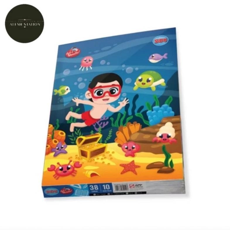 

Buku Tulis SIDU / SINAR DUNIA 38 Lembar 1 Pack (Isi 10 Buku) SV9