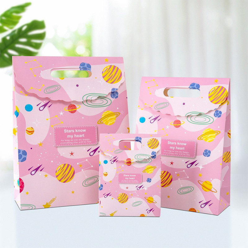 

PAOPAO Paperbag Tutup Pegangan The Stars Know Planet Premium