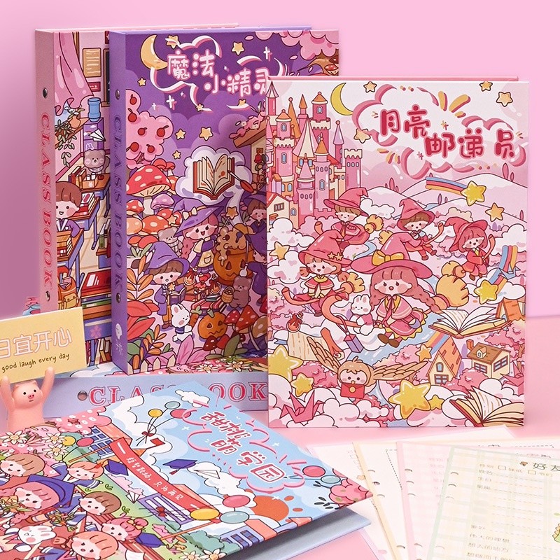 

PAOPAO MAP Akichan Big Folder Ring Cute Besar + Isi Ukuran A4 Premium