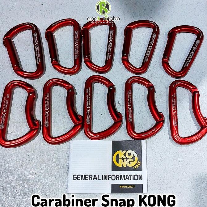 CARABINER SNAP KONG CARABINER NON SCREW ORIGINAL DAN TERPERCAYA