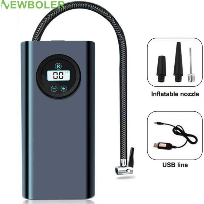 Sale Pompa Ban Mobil Lcd 3600Mah Isi Angin Compresor Penambah Angin Wireles