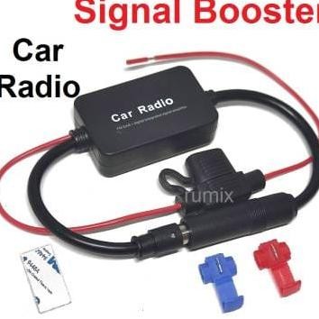 Signal Booster Radio FM Penguat Sinyal Antena Mobil Car Radio Aerials