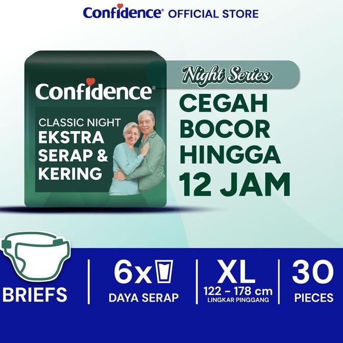 Confidence Popok Dewasa Classic Night XL 30