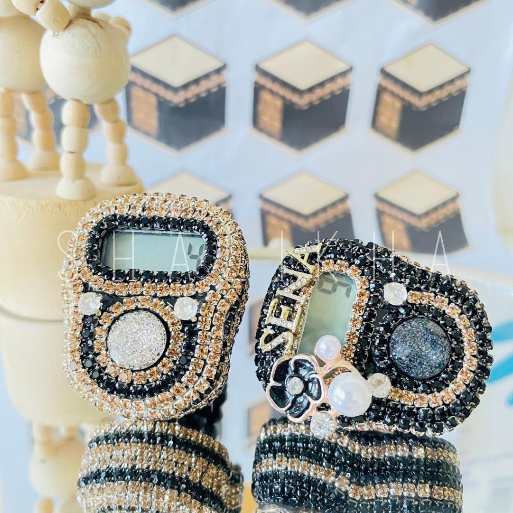 Tasbih Digital Swarovski Premium ALARM Alat Dzikir Hias Cantik AST