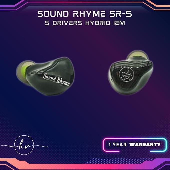 TERBARU - Sound Rhyme SR5 4BA + 1 Dynamic Driver Hybrid Earphone