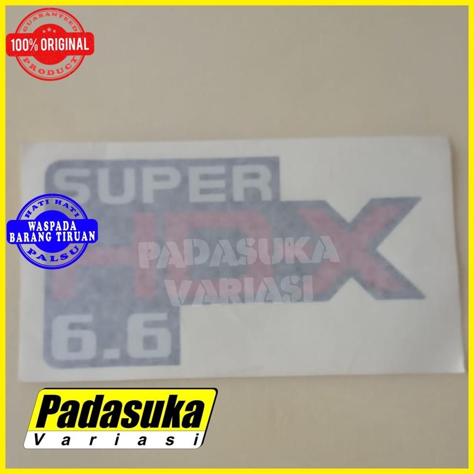 ASLI STIKER SUPER HDX 6.6 TURBO INTERCOOLER STICKER MOBIL TRUK CANTER ORI
