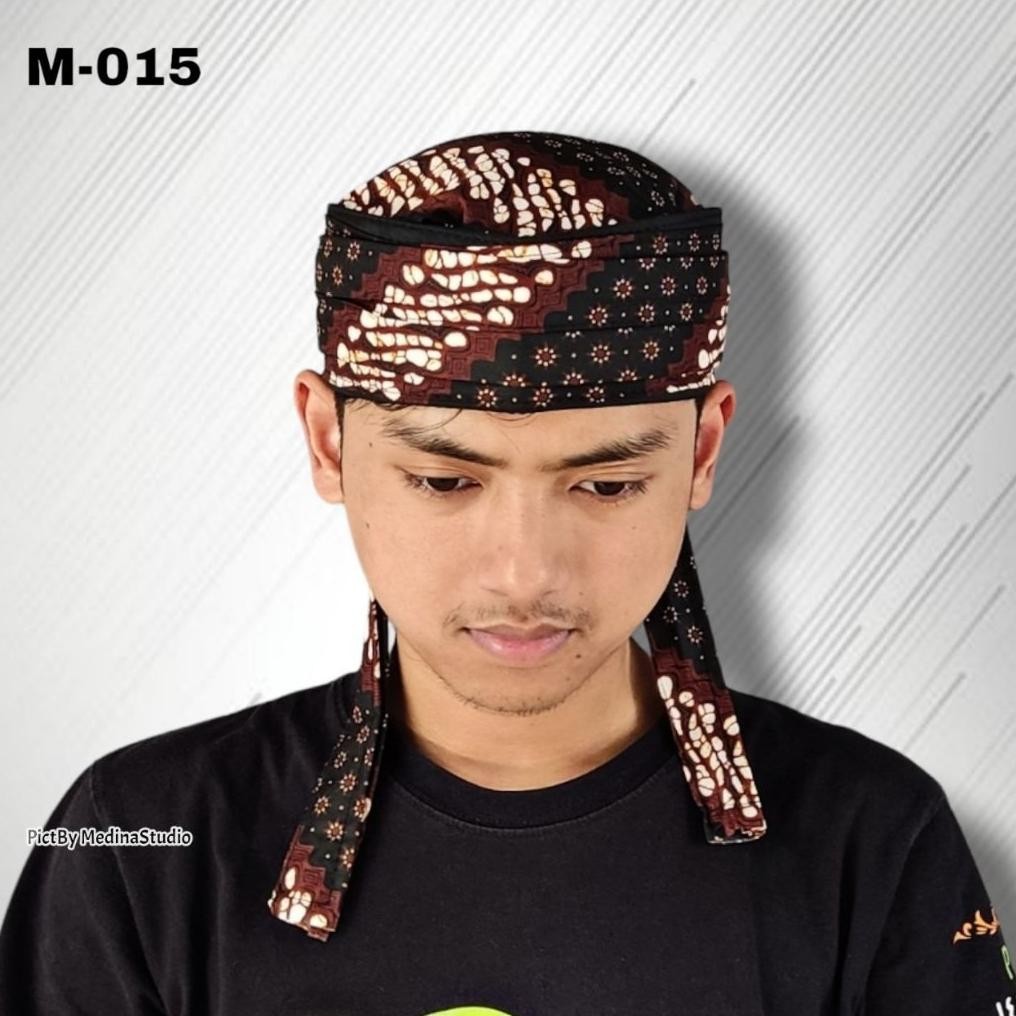 Peci Kopiah Iket Batik Model Imamah Permanen Praktis Terbaru Blangkon Sunda Jawa Bali Jogja Banten A
