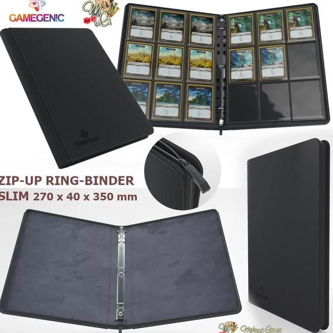 

TERMURAH - Gamegenic ZIP-UP Ring-Binder SLIM Ordner 3-ring A4 zipper binder