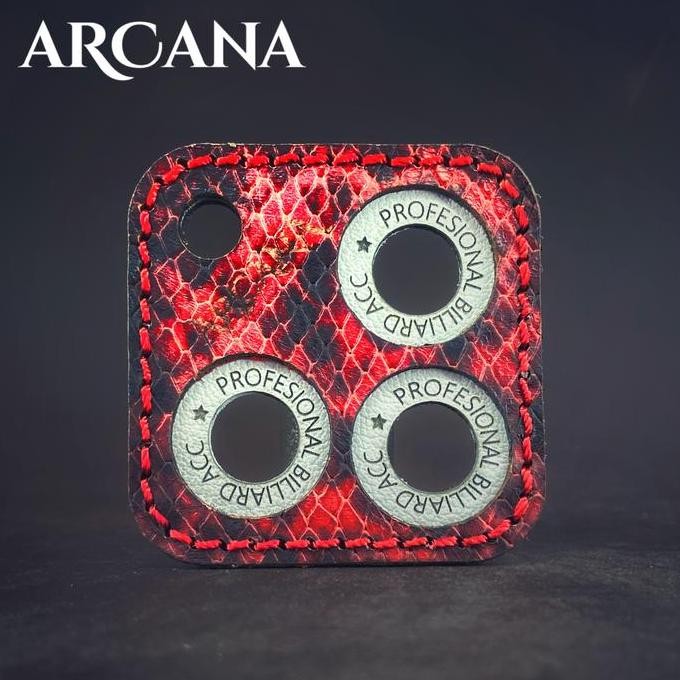 

HARGA DISC - Joint Protector Holder 3 Cue - Leather Snake " Red Volva