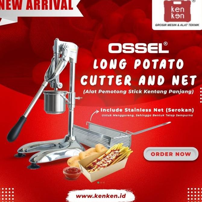 BEBAS ONGKIR - Alat Cetak Pembuat Potong Kentang Panjang ala Montato Ossel LongPotato