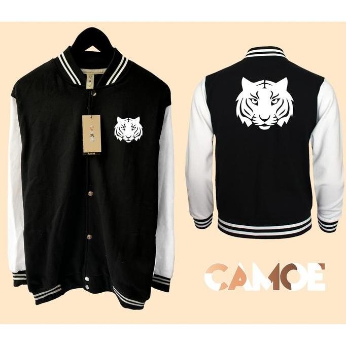 Jaket Varsity Baseball Tiger Face Macan Harimau (Best Quality)