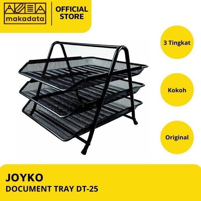 

BEBAS ONGKIR - DOCUMENT TRAY | RAK DOKUMEN BESI 3 SUSUN JOYKO DT-25 MURAH