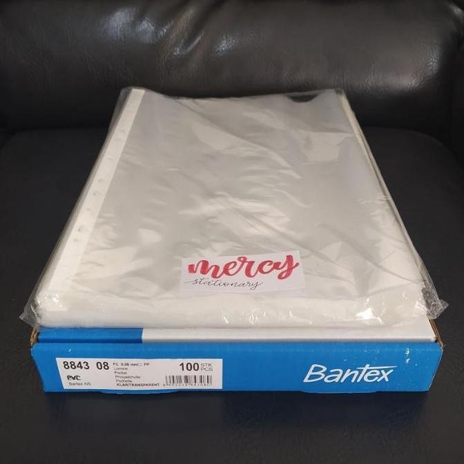 

HARGA DISC - 100 Pcs - Pocket Bantex Folio F4 Clear 8843 - isi 100 pcs