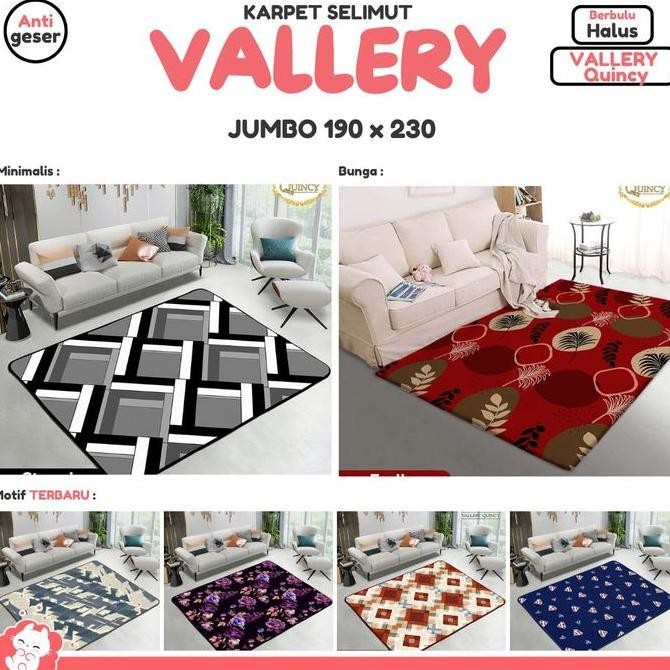 Karmut JUMBO (Karpet Selimut) (190 x 230) VALLERY Quincy Anti Slip