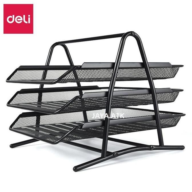 

TERBARU - LETTER TRAY RAK KERTAS SURAT BAK SURAT 3 SUSUN TINGKAT BESI DELI 9181