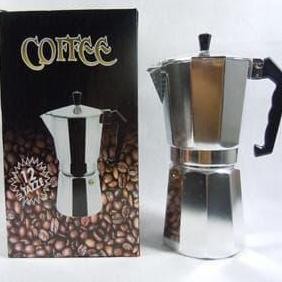TERBARU - Moka Pot 12 Cup Italian Espresso Coffee Maker Stovetop