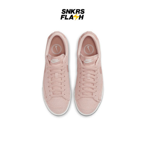 NIKE Blazer Low Platform Woven Pink Oxford Sepatu Sneakers Wanita - DN0744600 - Size 39