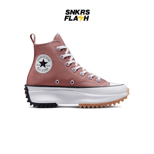 CONVERSE Run Star Hike Saddle Black White Sepatu Sneakers Wanita - A00852C - Size 40