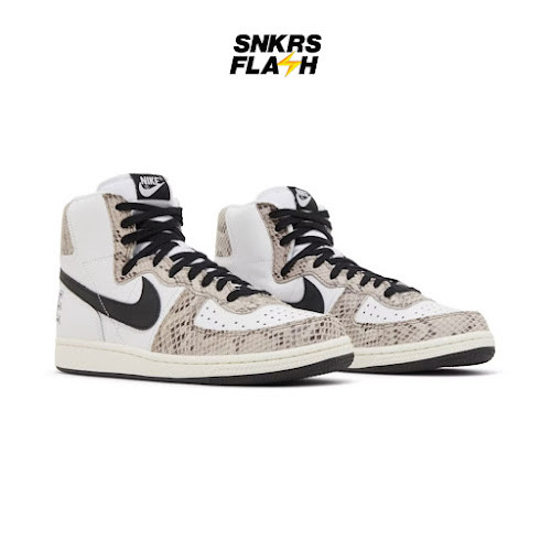 NIKE Terminator High White Black Sail Cocoa Sepatu Sneakers Pria - FB1318100 - Size 42