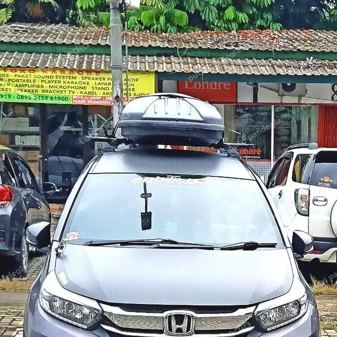 * roof box mobil honda mobilio+cross bar jepit body *