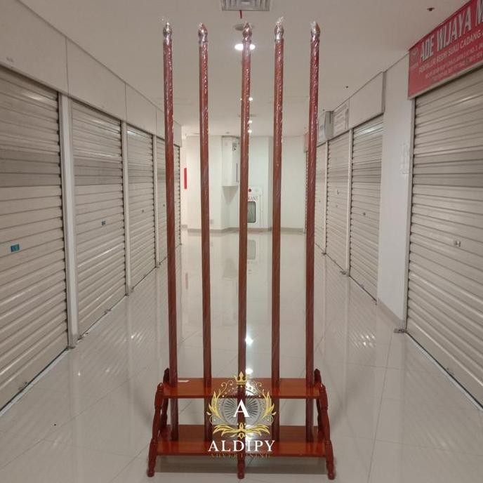 

Terlaris Tiang Pataka Bendera Ruangan Lobang 5,Satu Set Tiang Dan Tatakan. Ready Stok