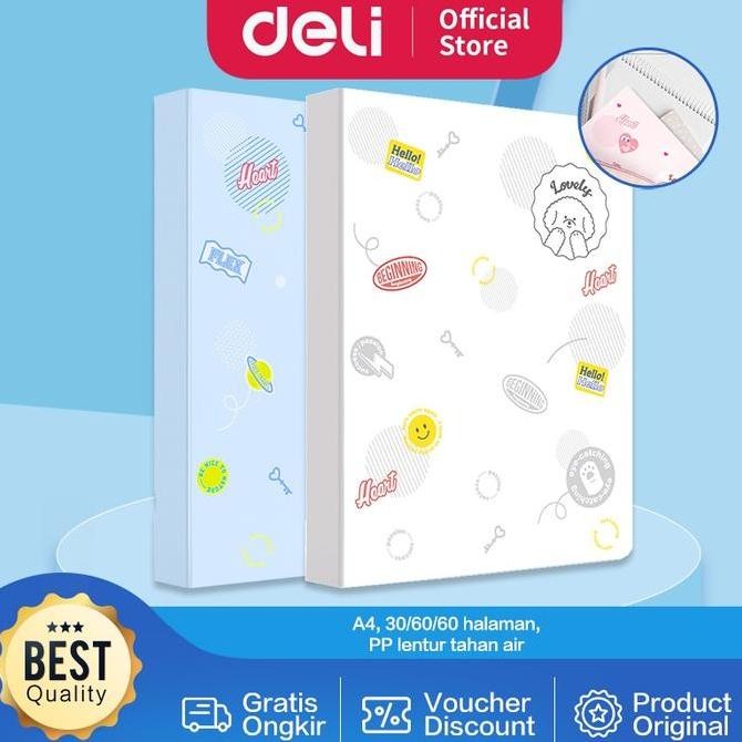 

Deli Display Book / Map File Dokumen A4 30/60/80 Halaman Warna Pastel 7267X 72495 MM