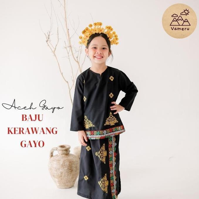 Baju Adat Kerawang Gayo Aceh Perempuan Anak