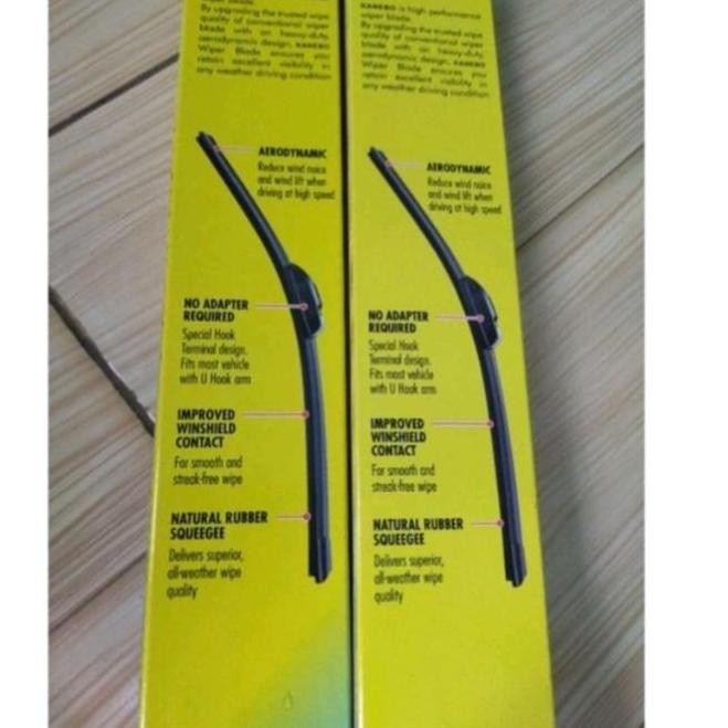 Wony Kanebo Wiper Blade Frameless / Karet Pembersih Kaca Mobil