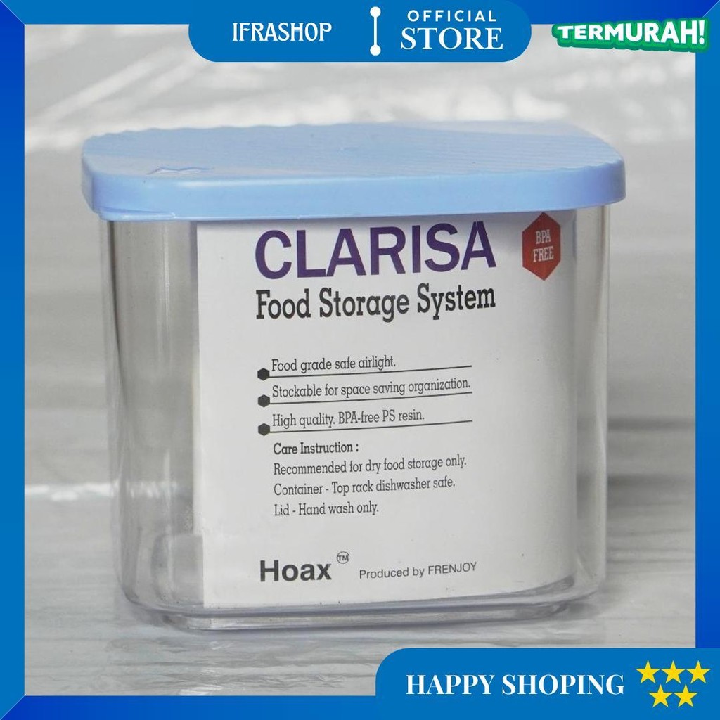Toples Kue  Kerupuk Lebaran Plastik /Toples Serbaguna/Toples Clarissa / Frenjoy 1 Liter Promo 6.6