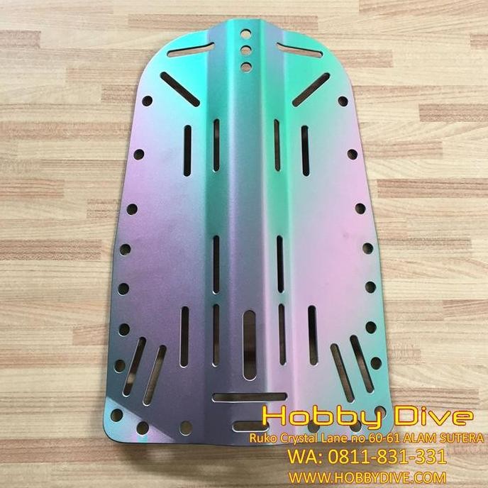 Sale Terbatas Backplate Bcd Donut - Titanium - Rainbow Scuba Diving Hd-580 Aman