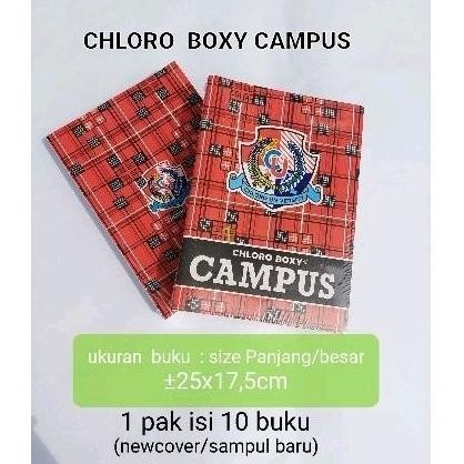 

Buku Tulis CloroBoxy isi 10 buku/pak. Made in Indonesia