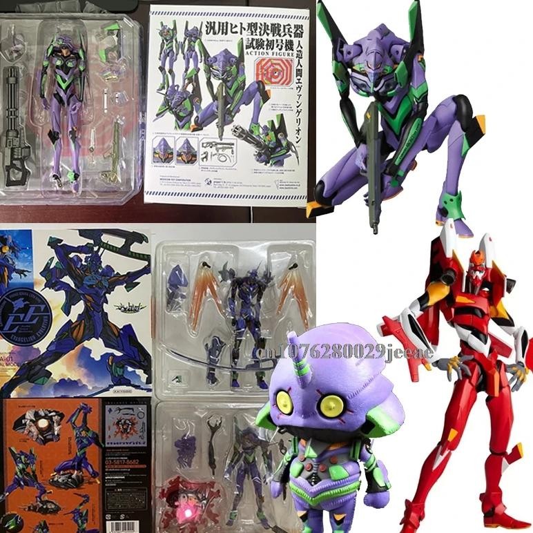 Revoltech Eva Figure Mafex Eva 080 Action Eva01 Figures 12Cm Eva-01 Q Version Kawaii Action Figure P