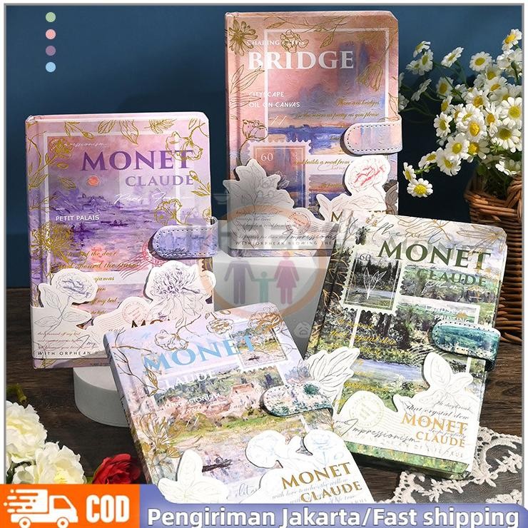 

RHAAST Full Color Buku Diary Nature Pemandangan Korea Vintage Lucu /Notebook / Buku Catatan Untuk Penutup Magnet Buku Catatan Lukisan Cat Minyak Sastra