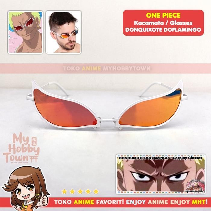 Kacamata Donquixote Doflamingo One Piece Kostum Cosplay Anime Original Dan Terpercaya